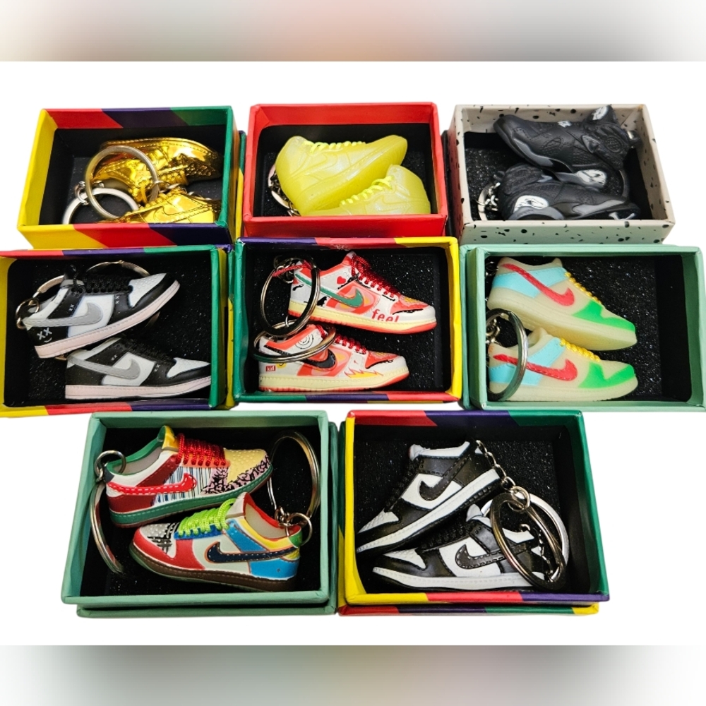 Set of 2 (1 Pair) Nike - Keychains with Box (Multiple Styles Avail.)